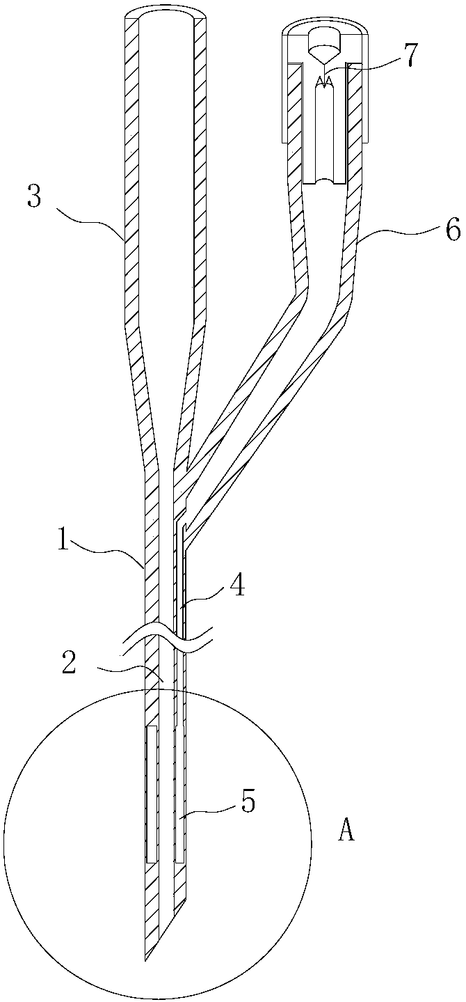 A double-lumen balloon tube