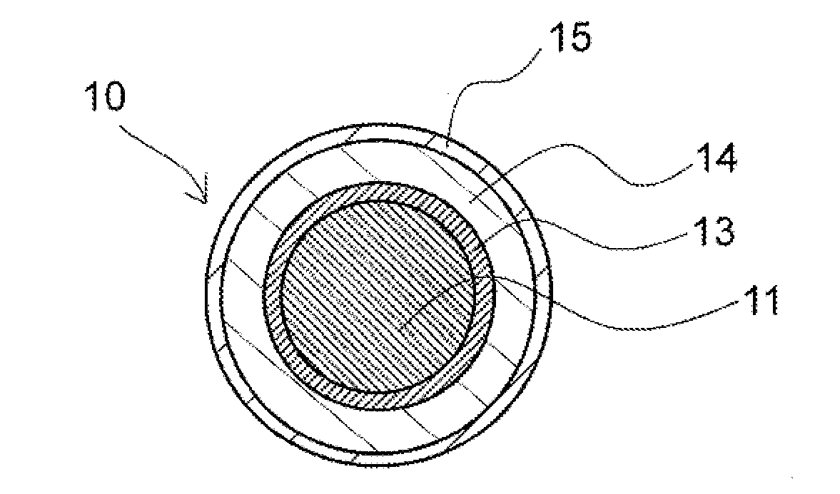 Insulated wire having a layer containing bubbles, electrical equipment, and method of producing insulated wire having a layer containing bubbles