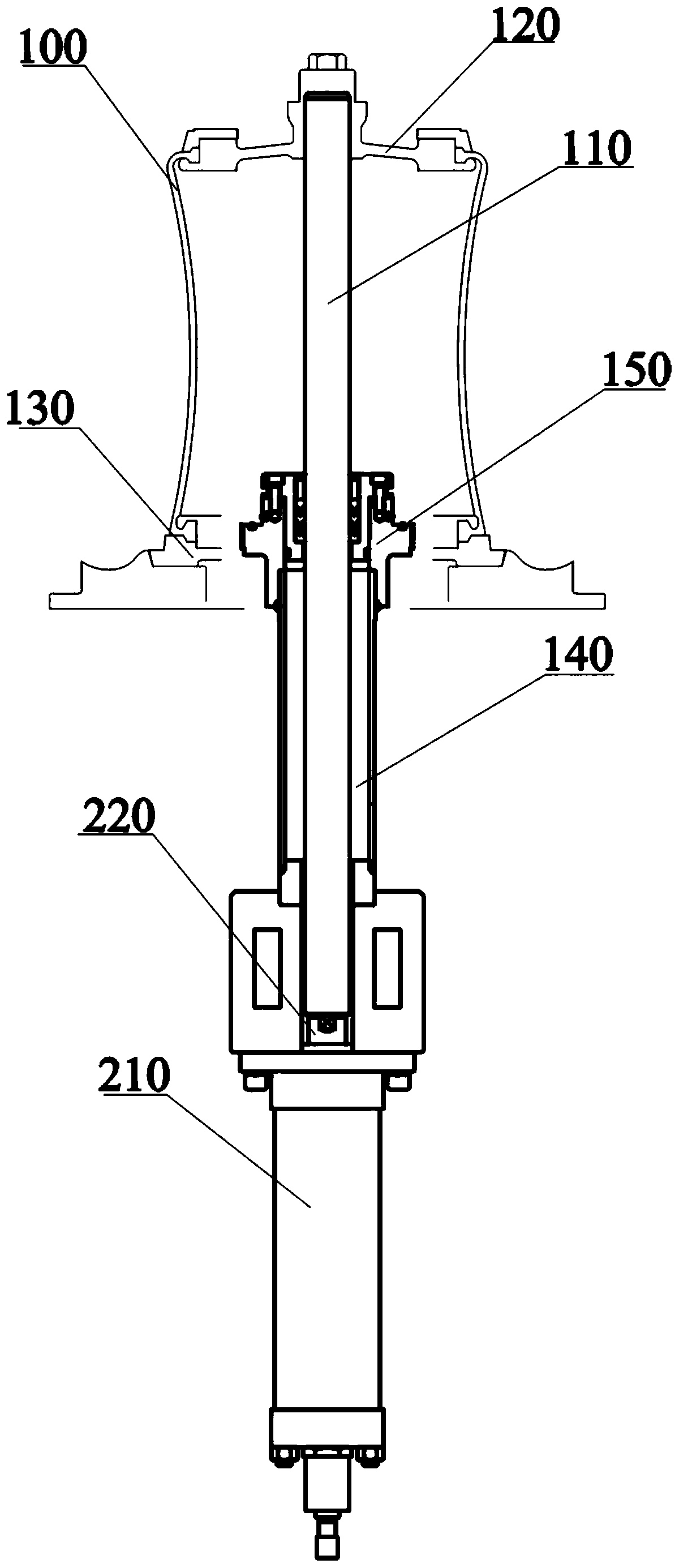 Center mechanism capsule height control device and method for tyre vulcanizer