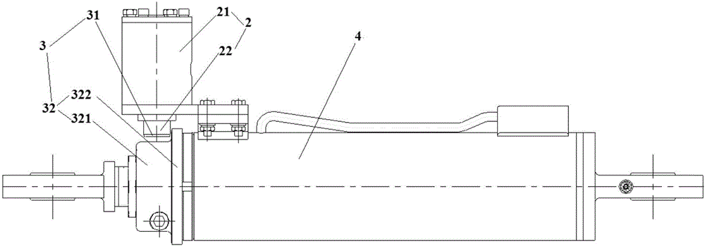 Hydraulic limit device and concrete pump truck