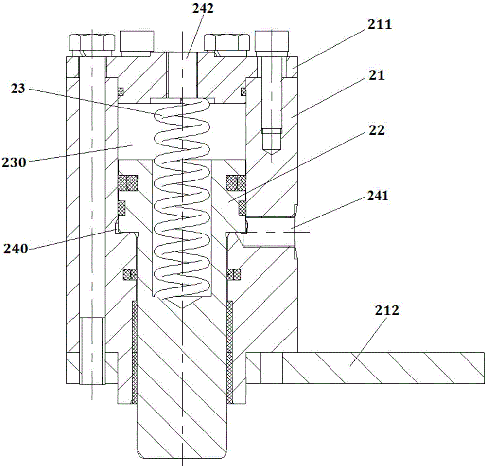 Hydraulic limit device and concrete pump truck