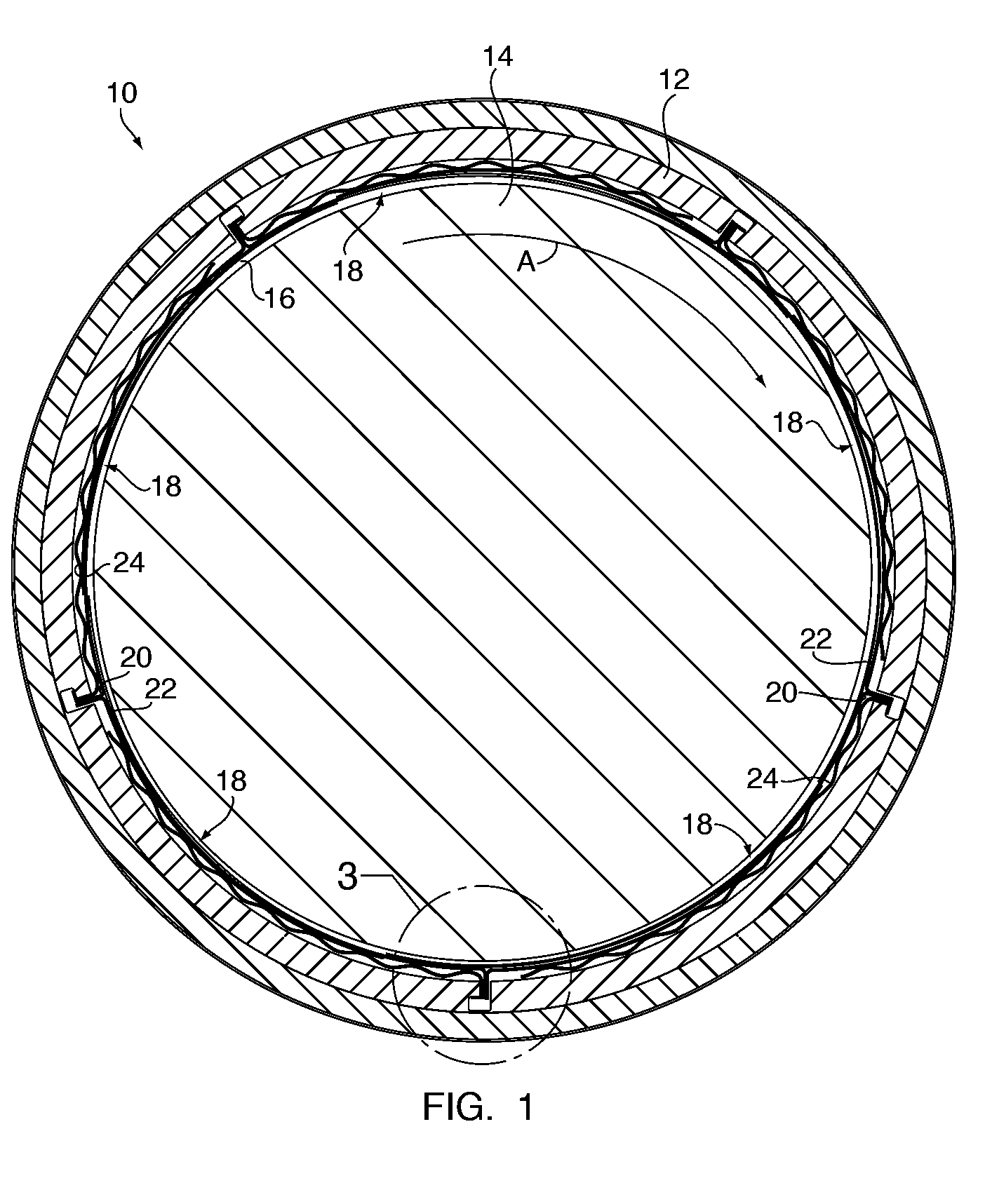 Restrained, reverse multi-pad bearing assembly