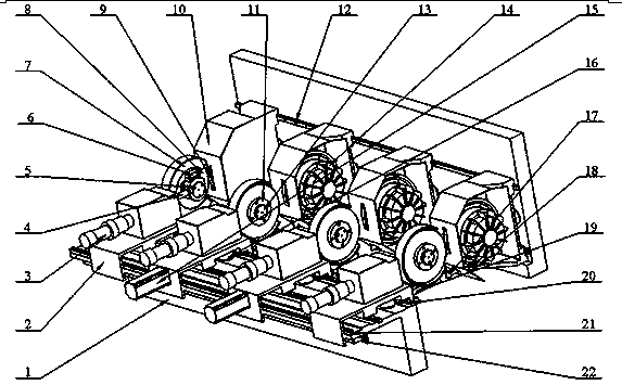 Working method of breadth-adjustable paper cutter knife set