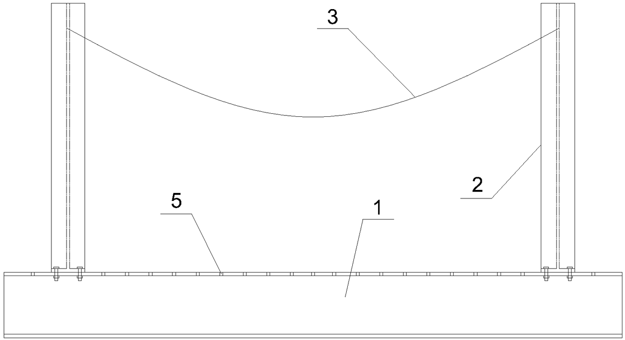 Storage table base for storing reinforcement cages with different sizes