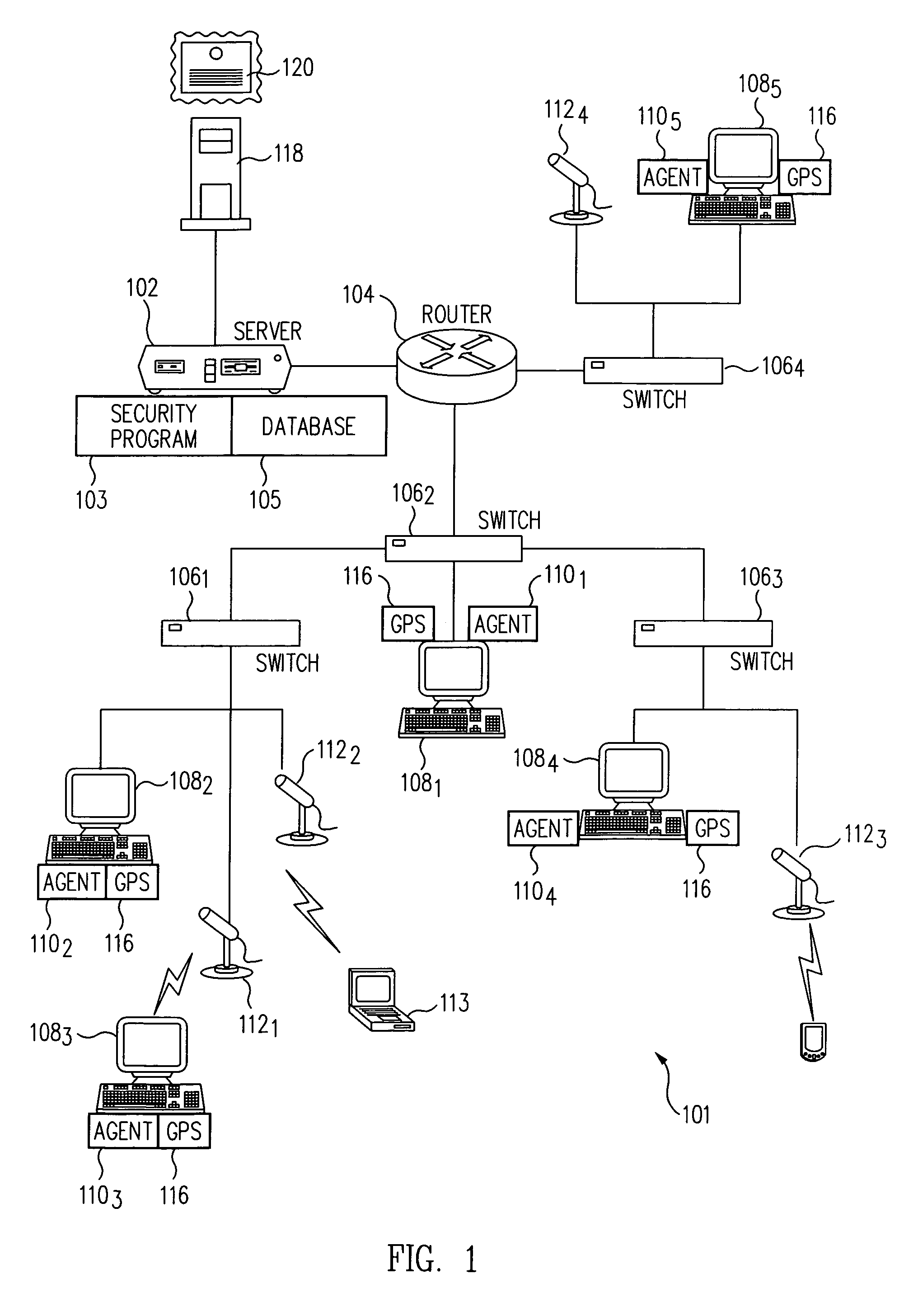 Distributed network monitoring system and method