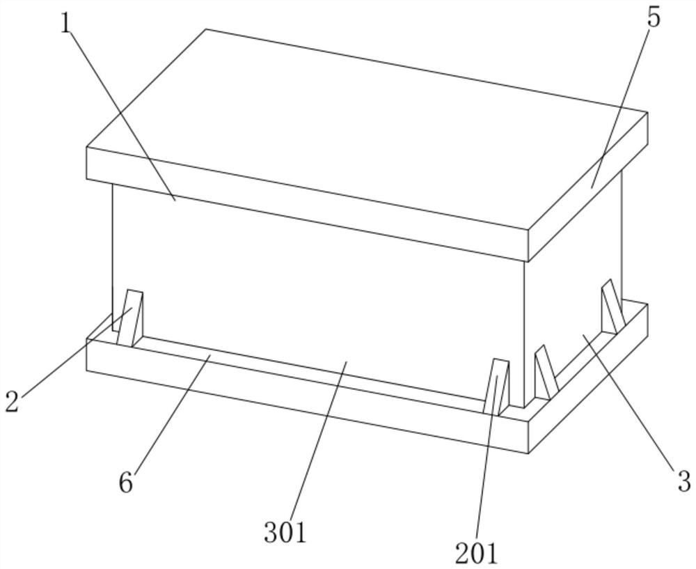 Composite anti-collision packaging box for transportation