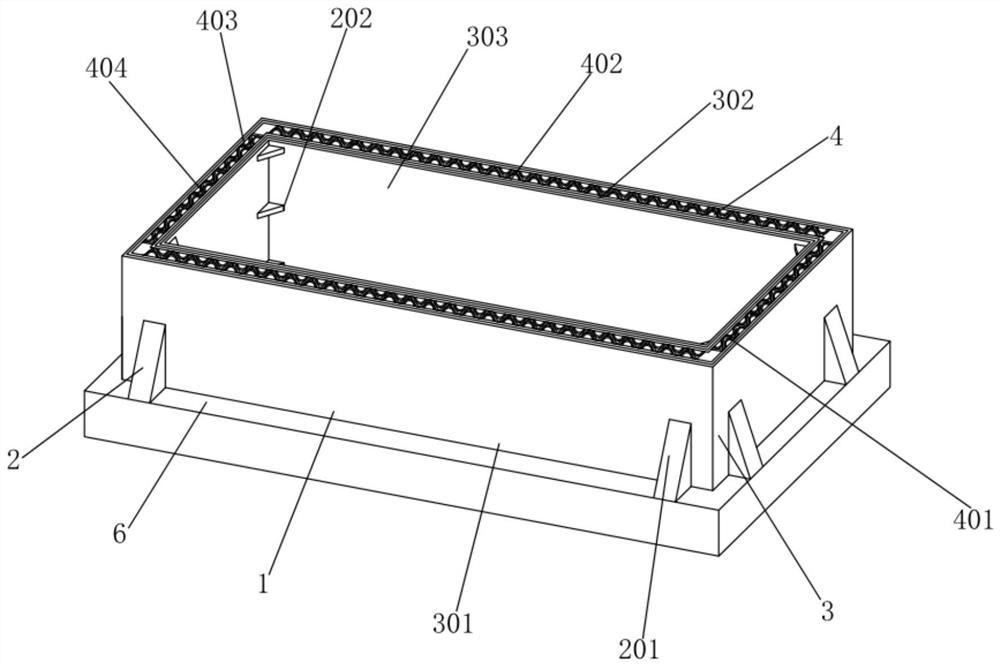 Composite anti-collision packaging box for transportation