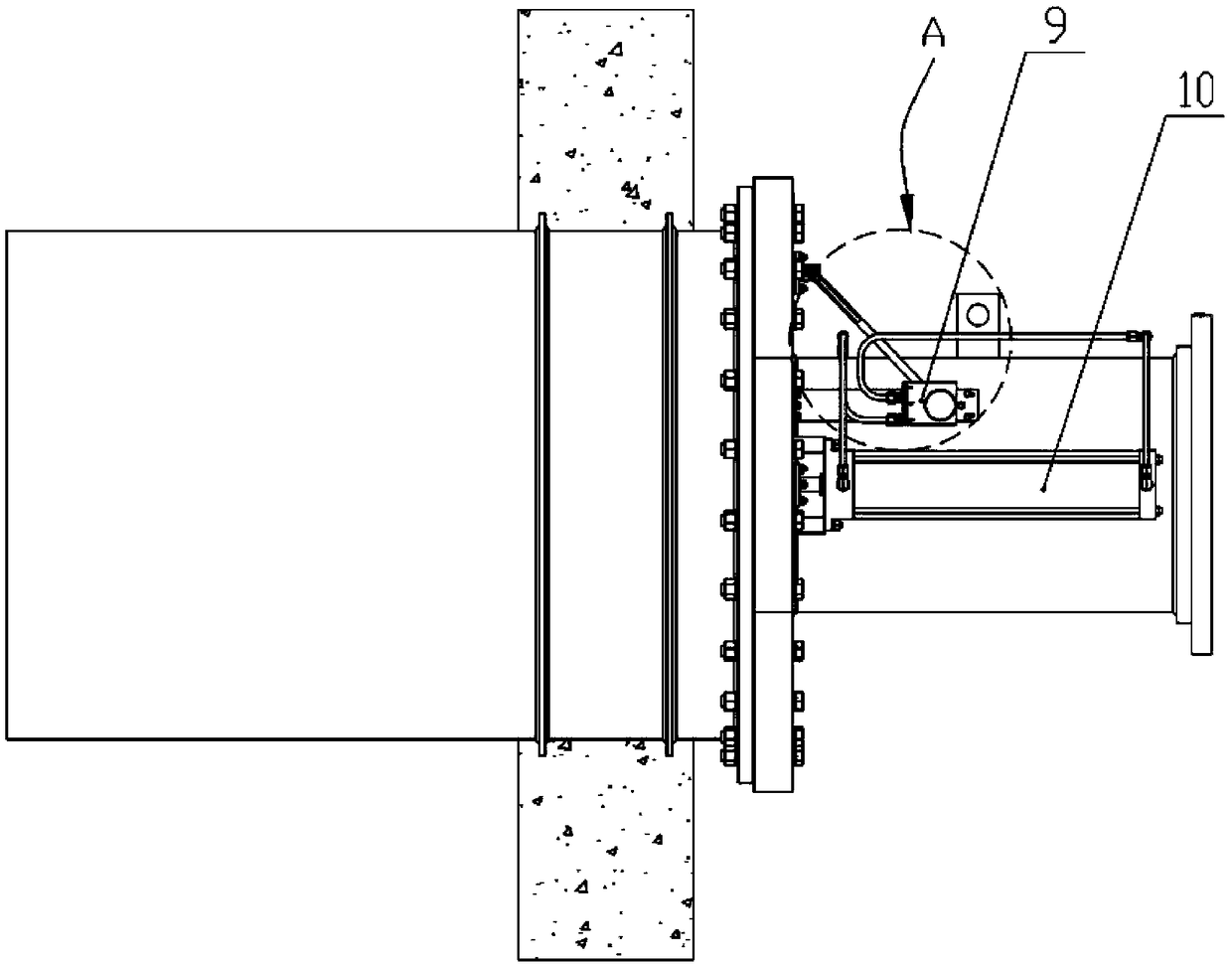 Wall-mounted type sleeve drain valve