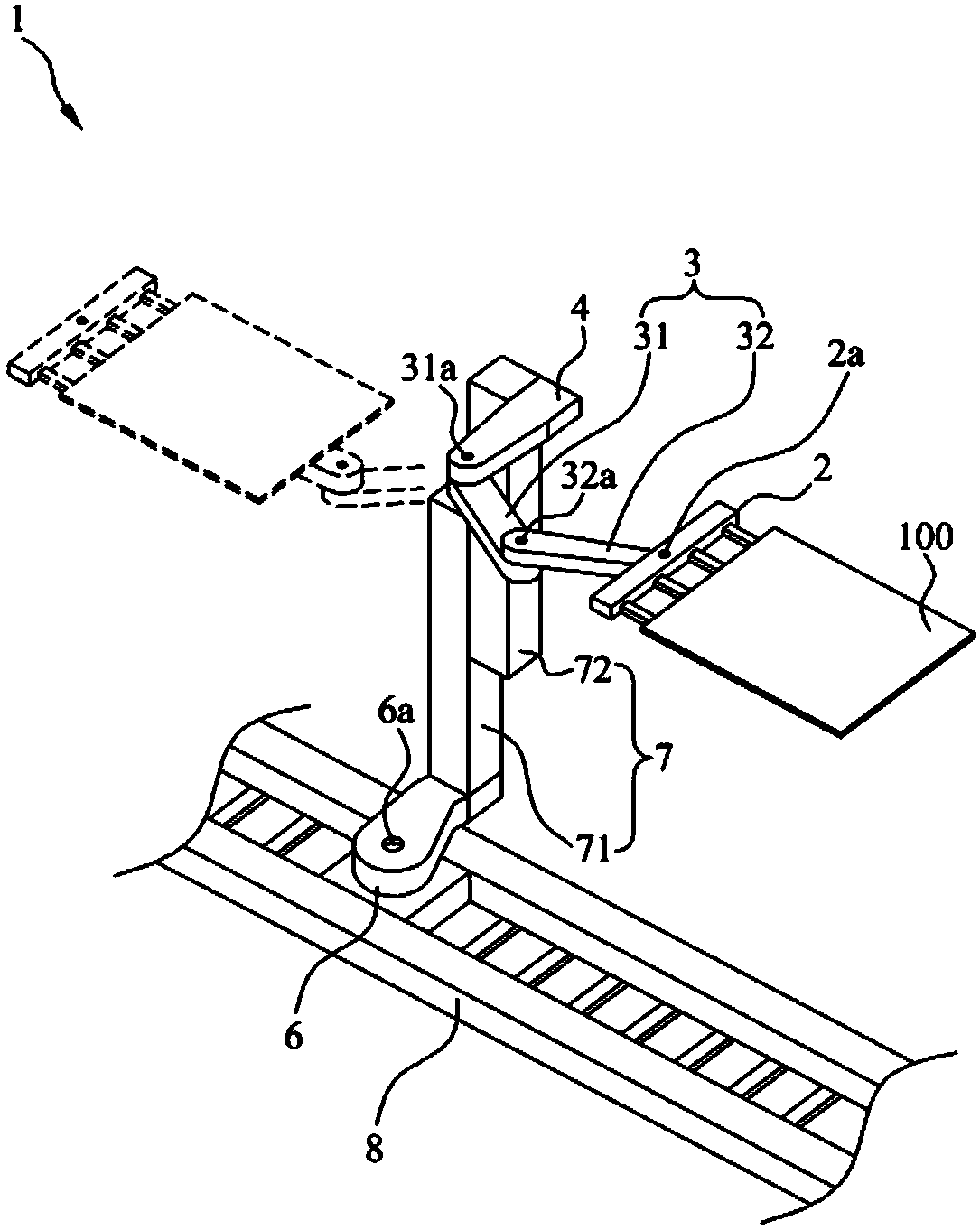 Substrate carrying device and substrate carrying method utilizing the same