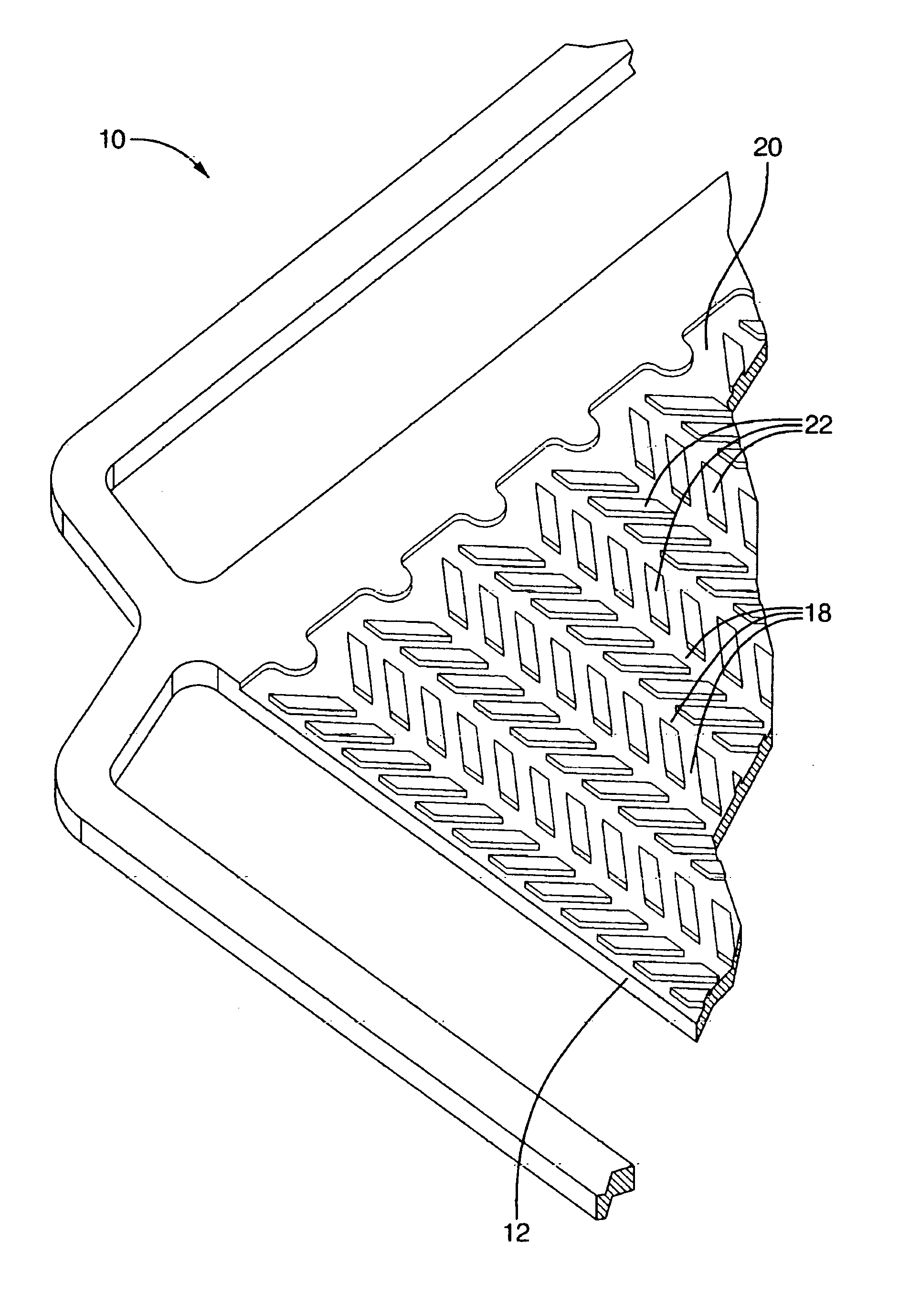 Etched interconnect for fuel cell elements