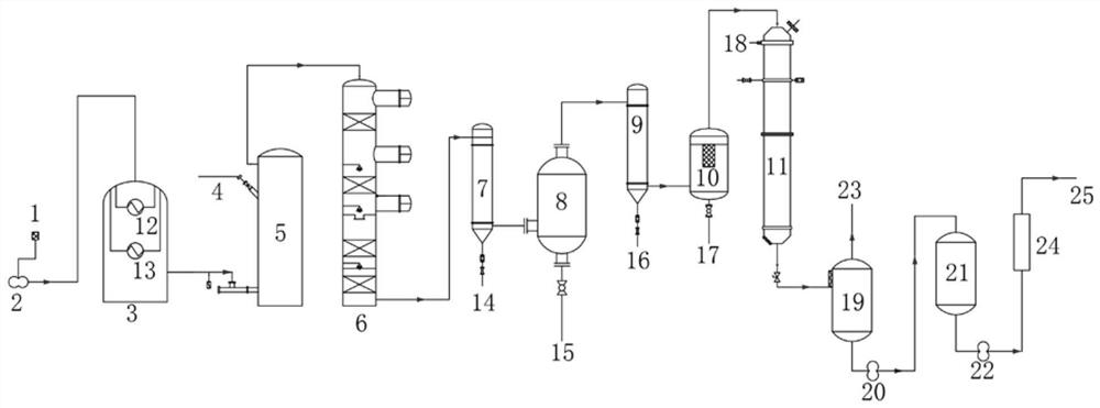 Production process and production system of dodecylbenzene sulfonic acid