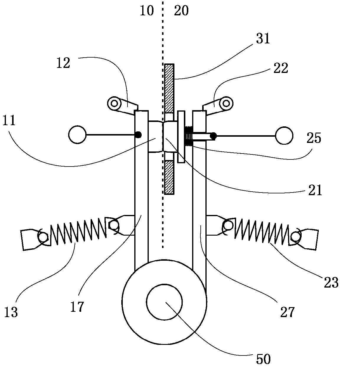 Circuit breaker with ability of quick reaction and separation and quick reaction and separation method for circuit breaker