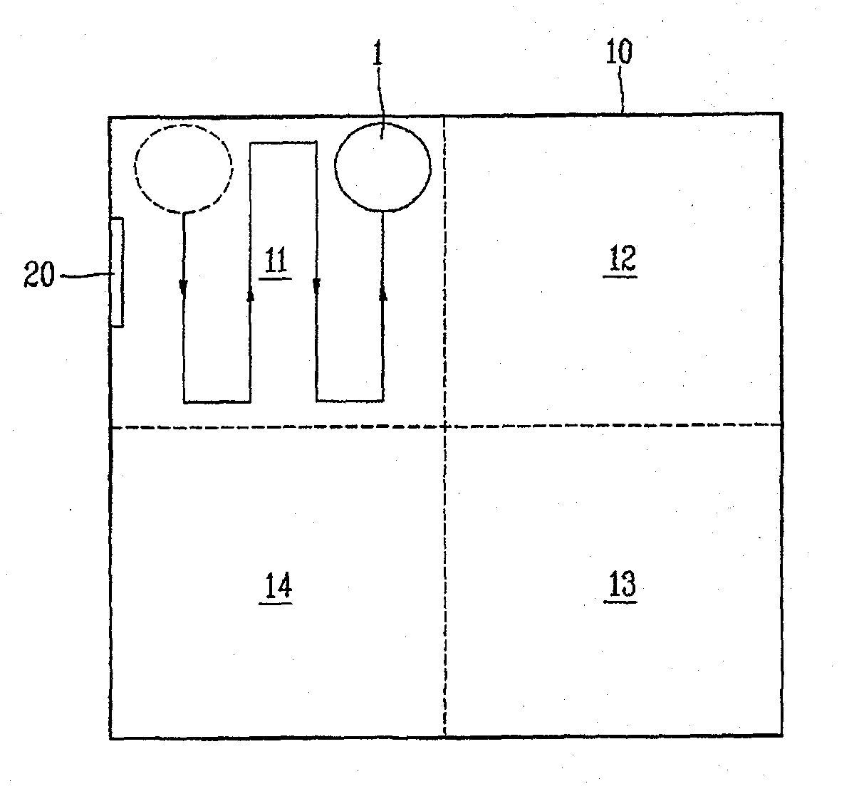 Detecting apparatus of robot cleaner and controlling method of robot cleaner