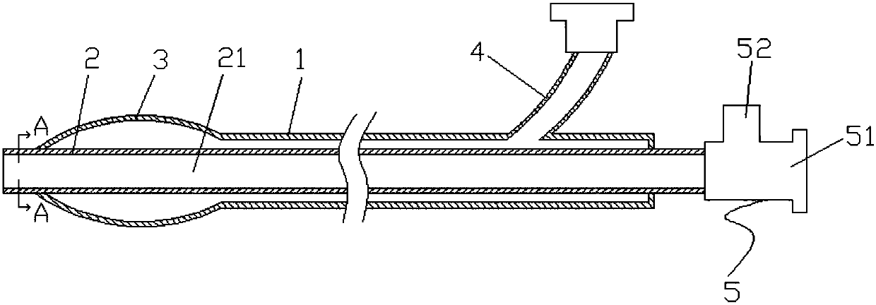 Balloon catheter assembly for bronchoscope