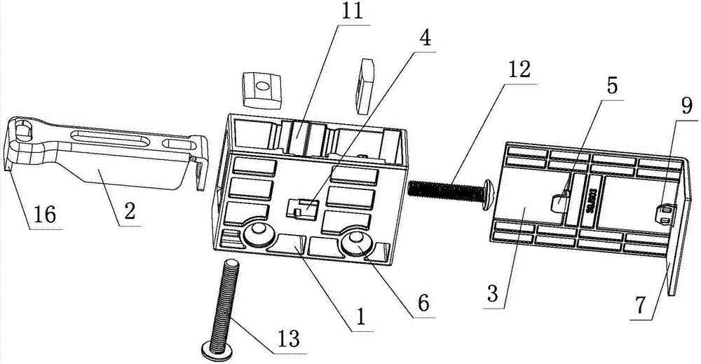 Simple disassembling and assembling structure of furniture cabinet