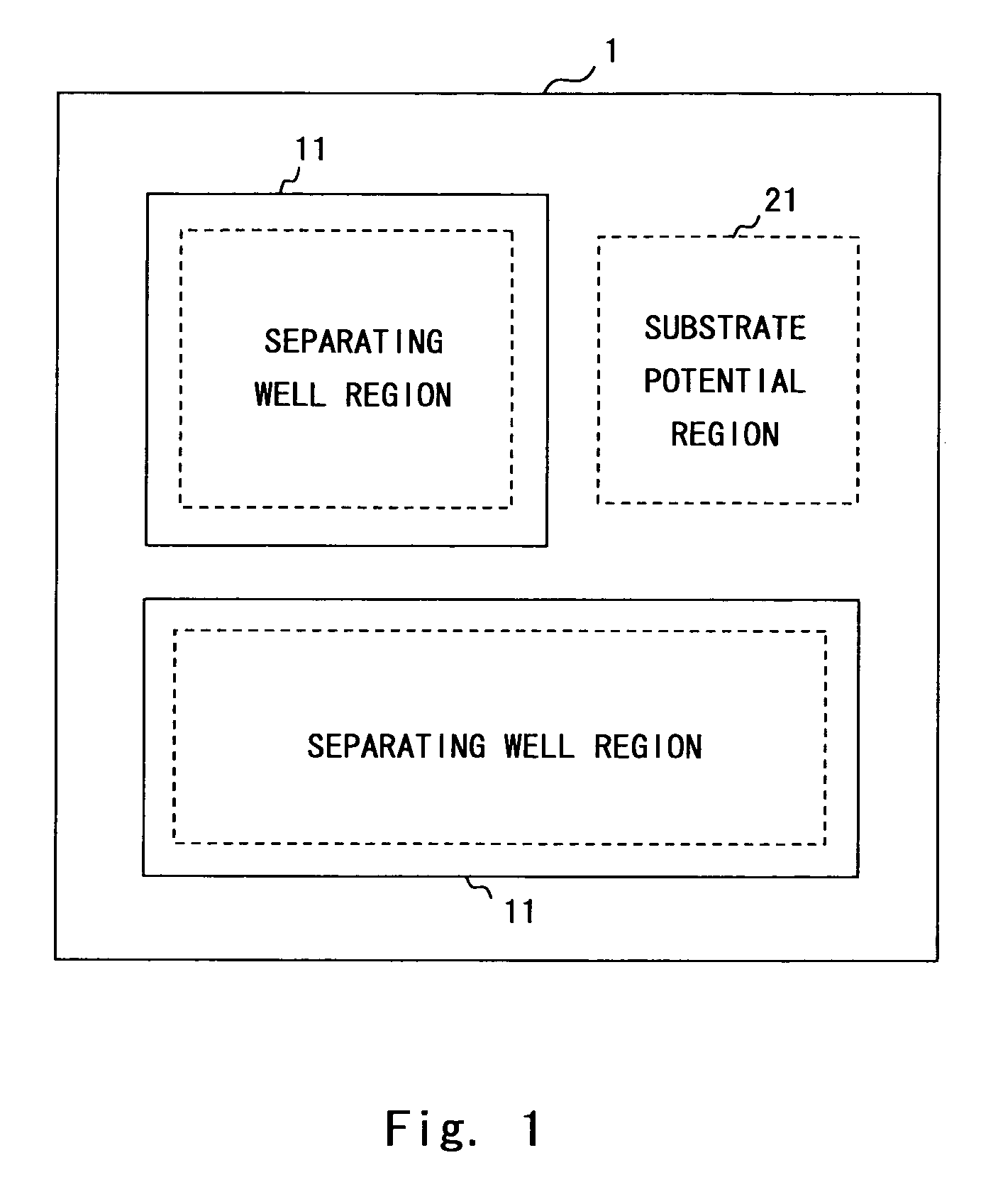 Layout design method of semiconductor integrated circuit having well supplied with potential different from substrate potential