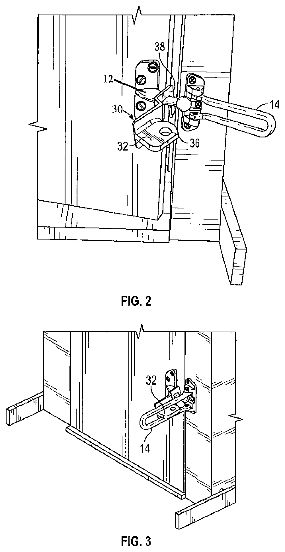 Guard for a latch to prevent opening