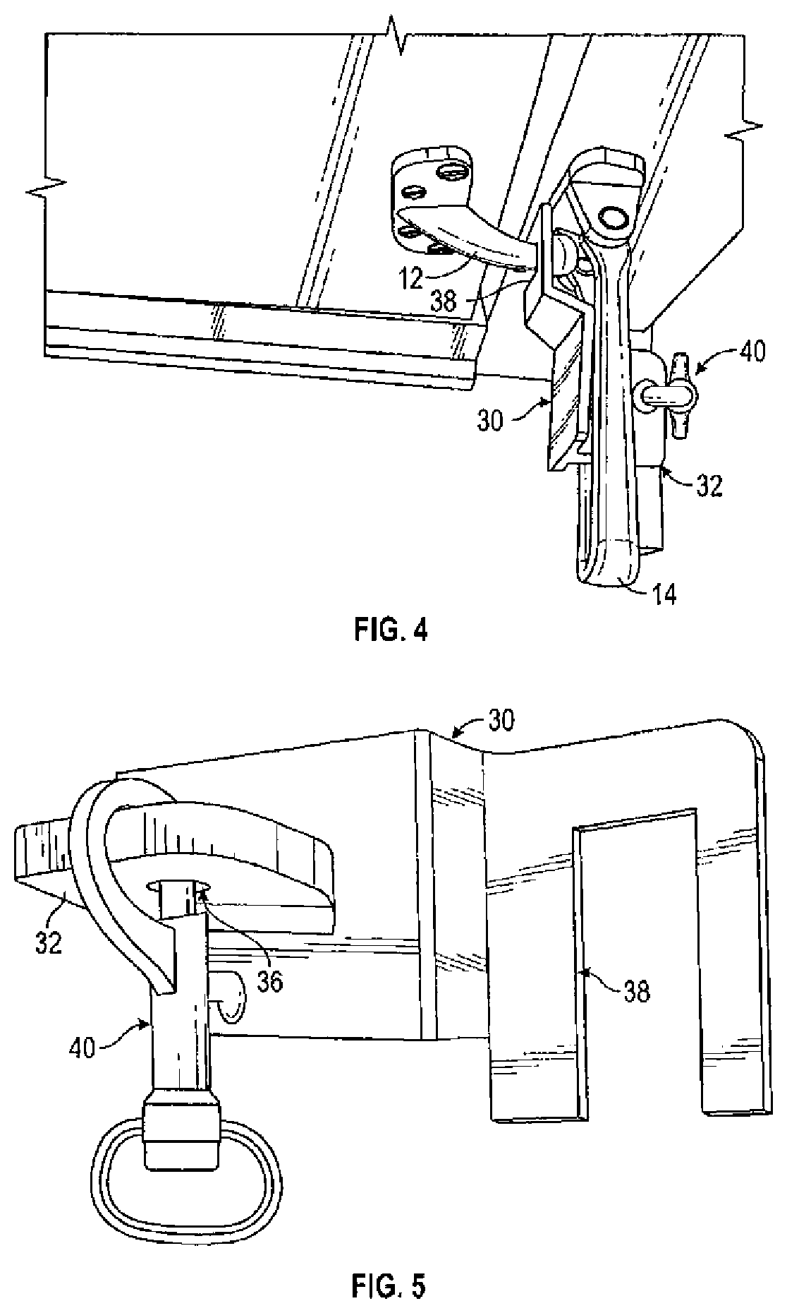 Guard for a latch to prevent opening