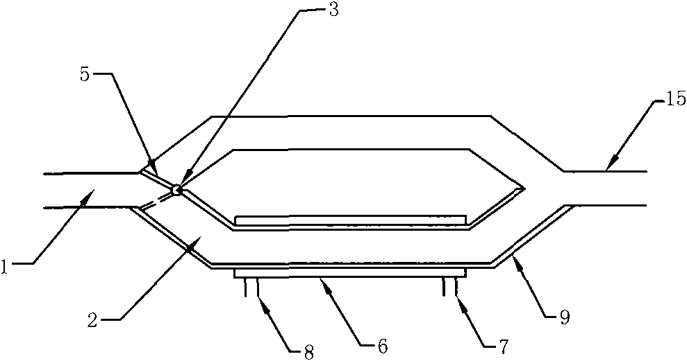 Device for heating vehicle engine oil by utilizing tail gas