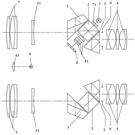 An erect image system and a binocular laser ranging telescope