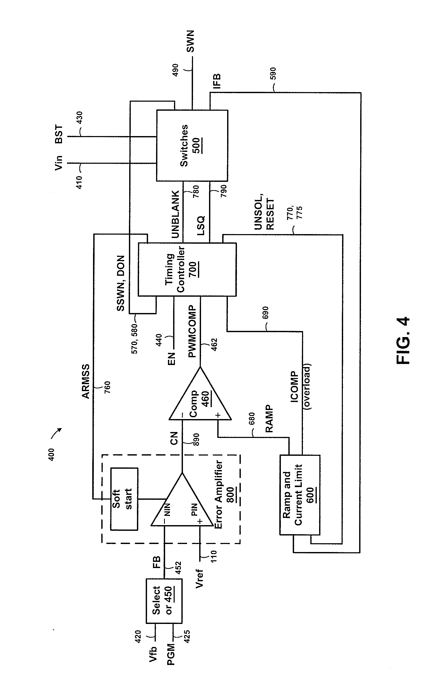 Methods and apparatuses for combinations of current feedback for frequency compensation, overload detection, and super overload detection in switching power conversion