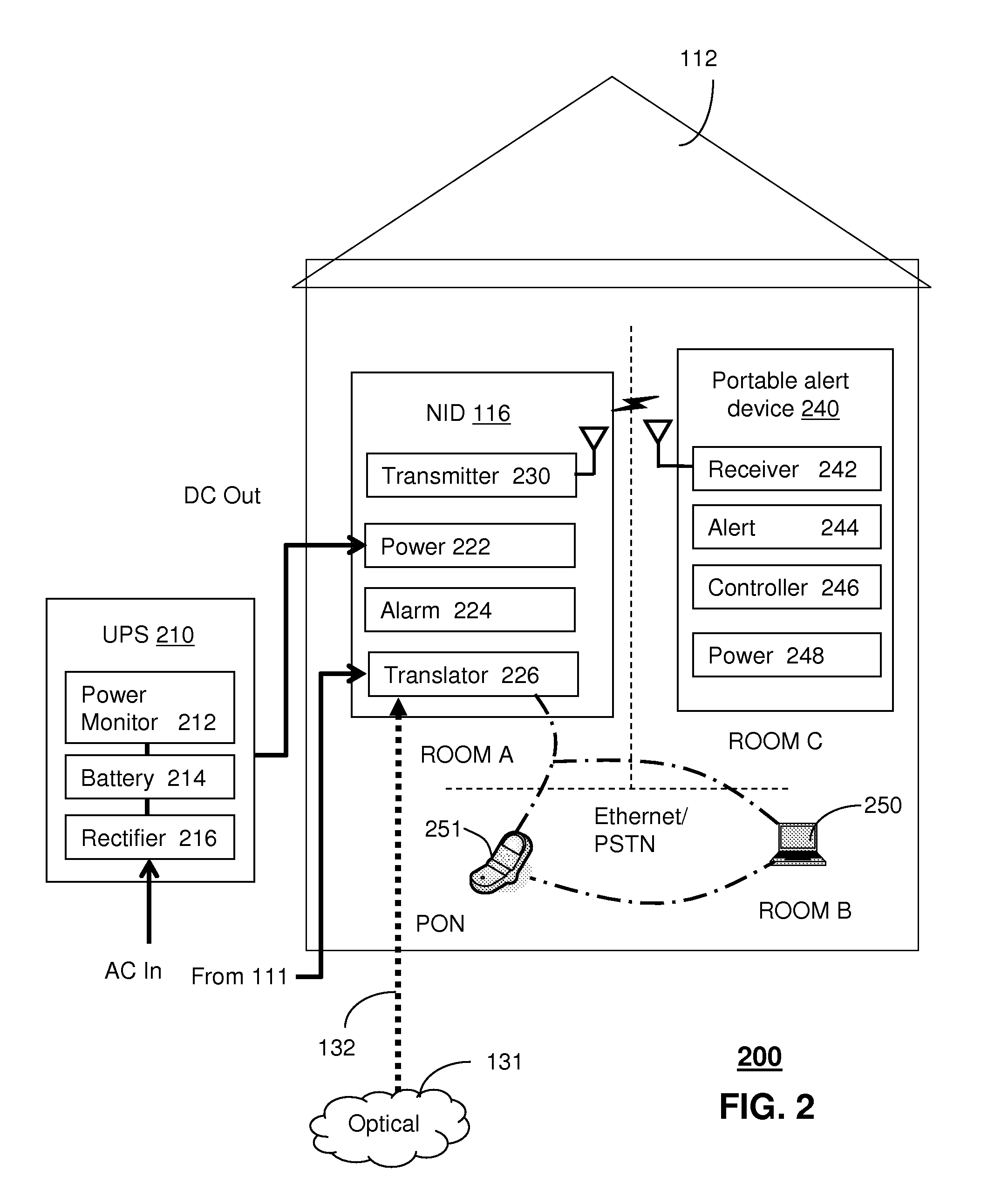 System for wireless alarm reporting