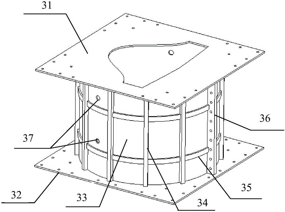 Special-shape cabin external pressure device