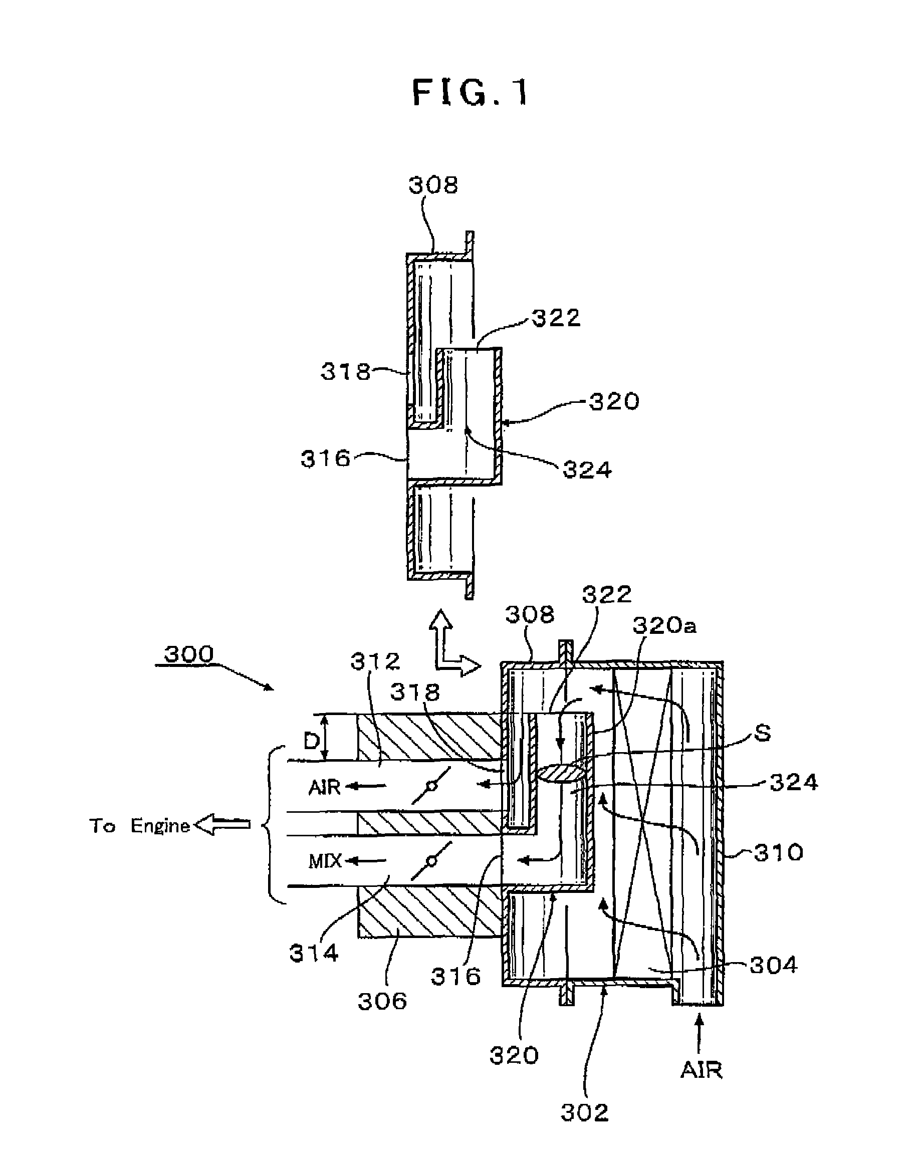 Air cleaner for two-stroke internal combustion engine and method of tuning the length of air-fuel mixture passage by using the air cleaner