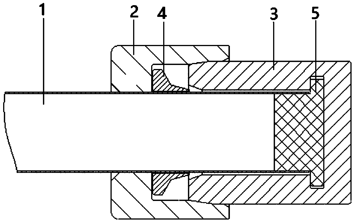 Pipeline end plugging structure and assembling method of structure and pipeline