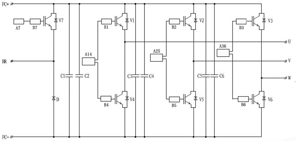 Metro traction inverter chopper power unit