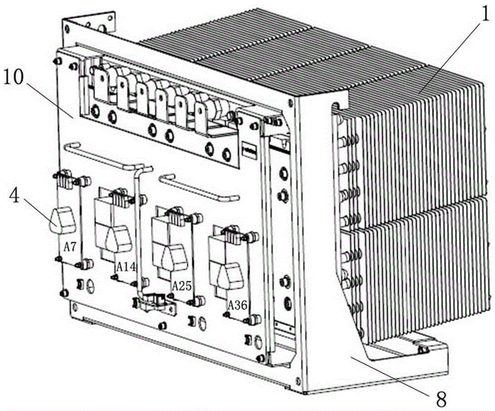 Metro traction inverter chopper power unit