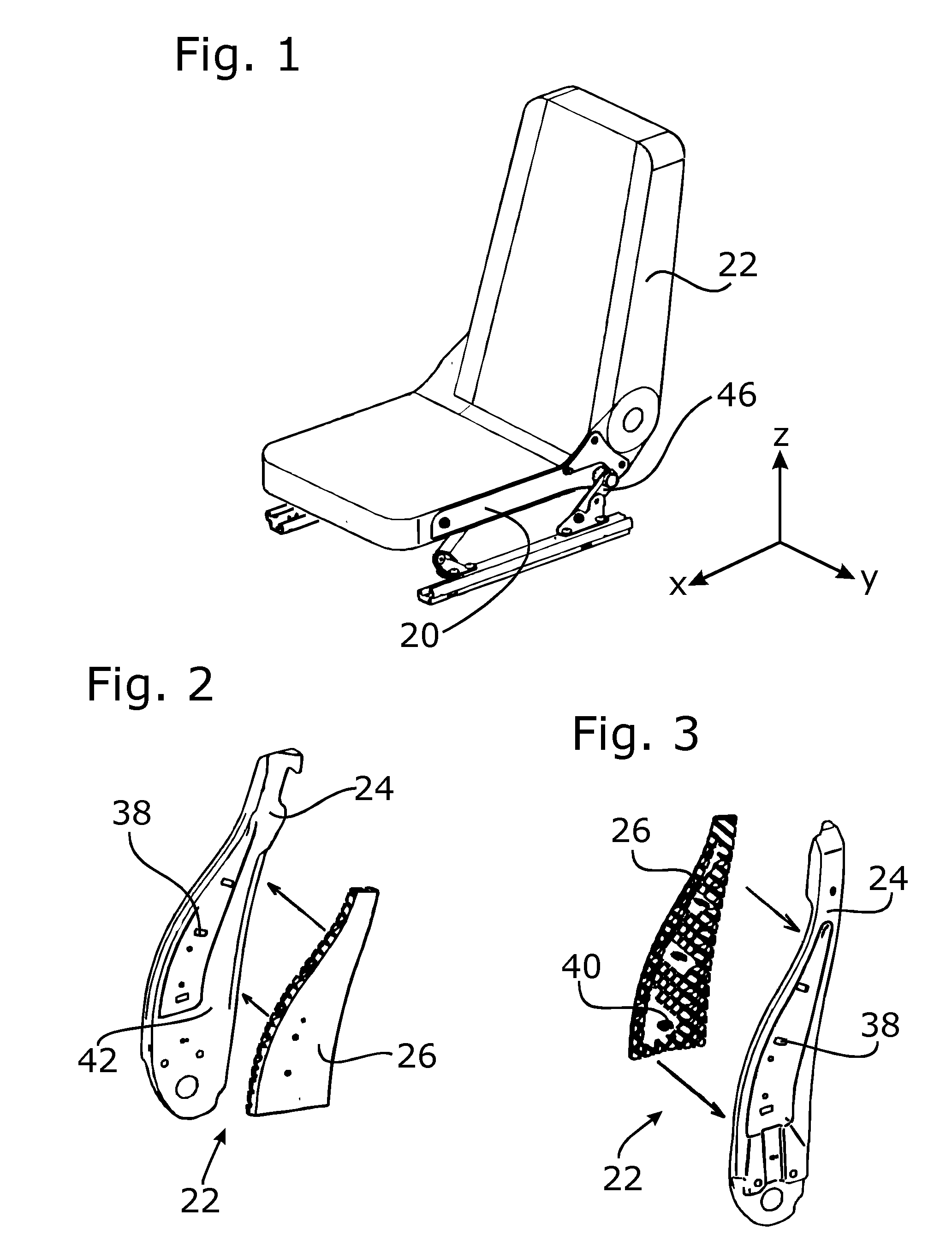 Frame side part of a vehicle seat
