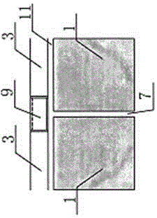 External thermal insulation cement decoration panel provided with concave edge and sunk key type joint and mounting and leveling method thereof
