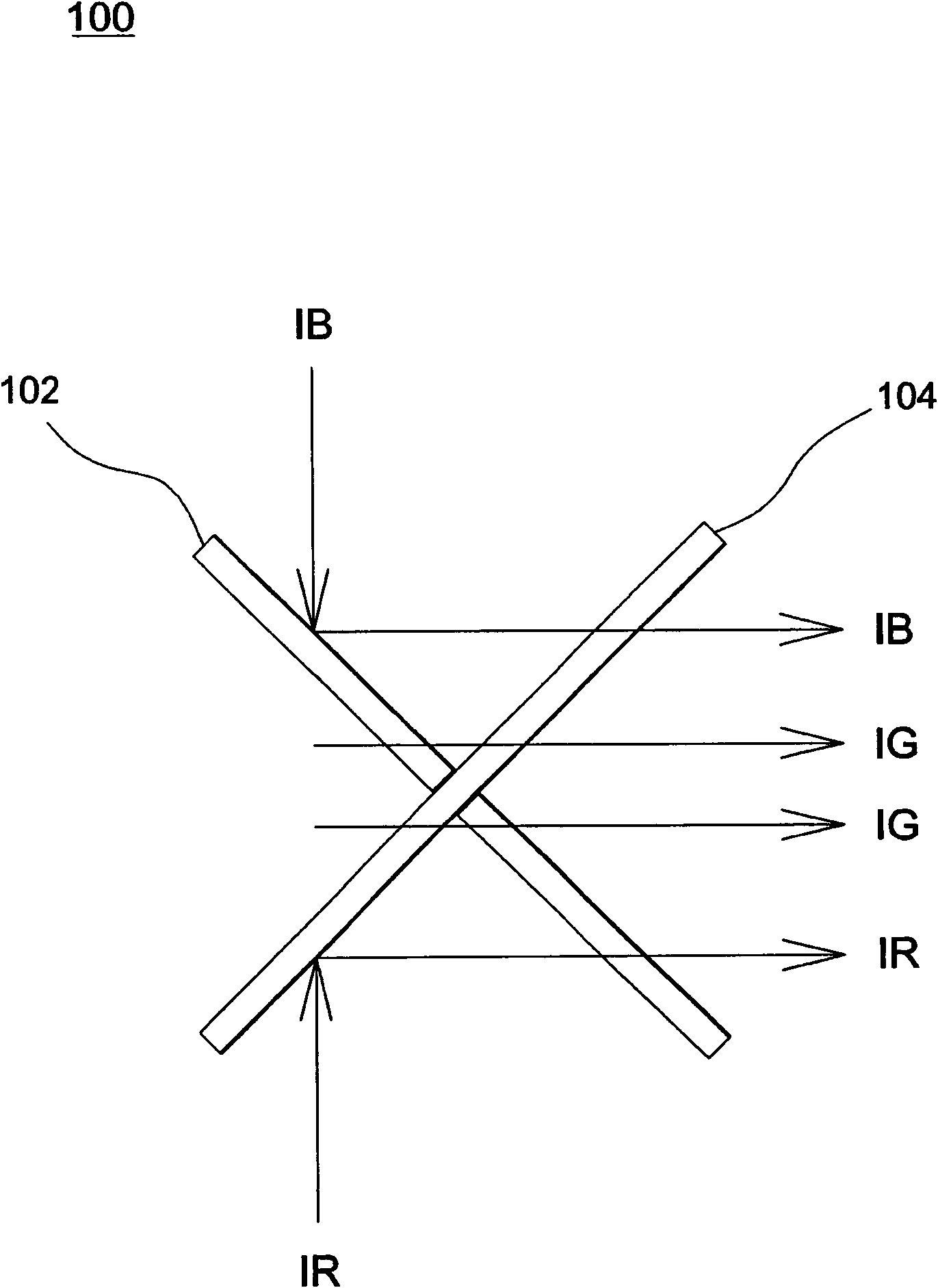 Light merging device