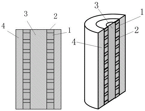 Combined electromachining method for bamboo-like micro-structure of rotating body inner surface