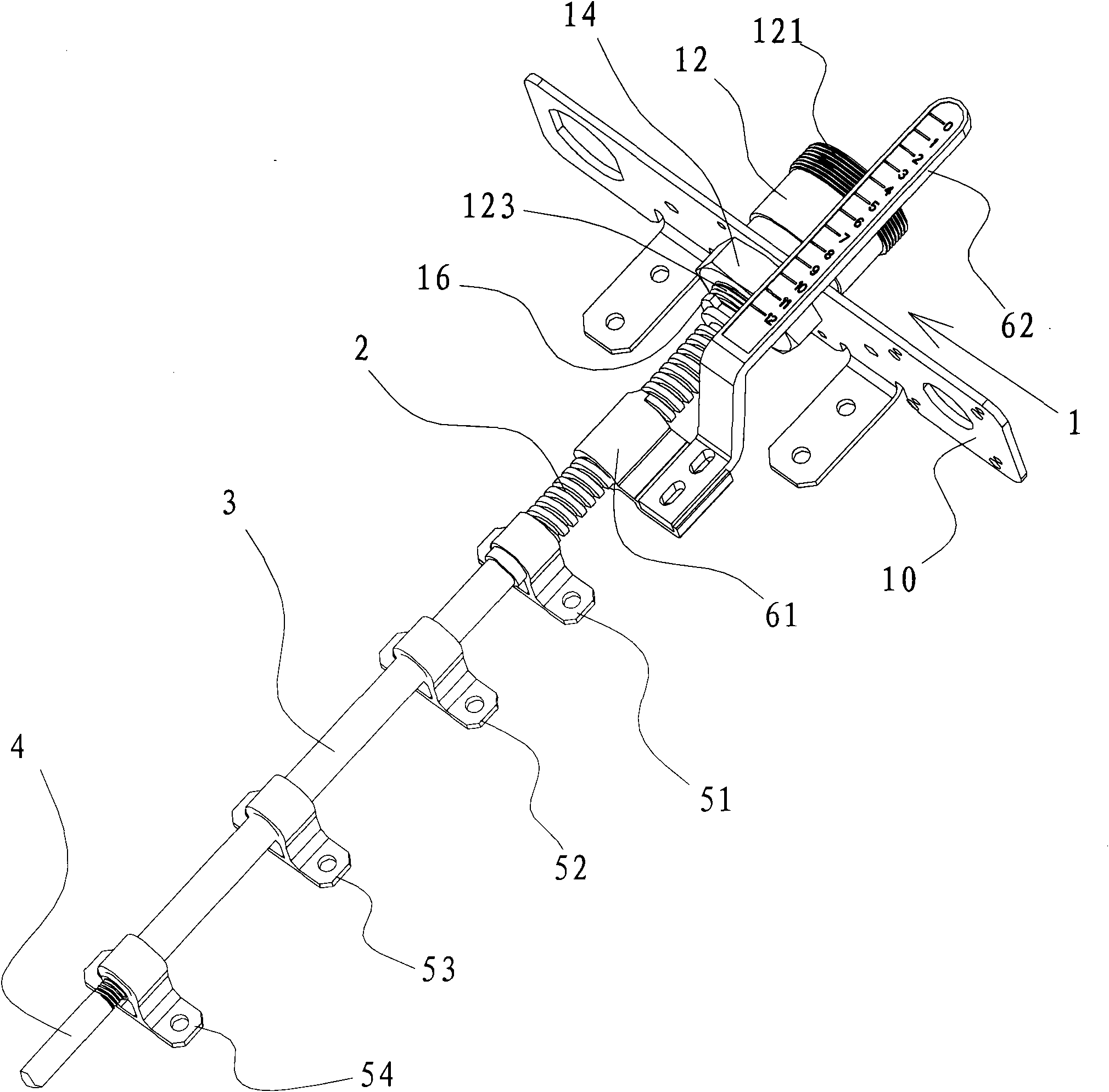 Phase shift driving device of electric tiled antenna