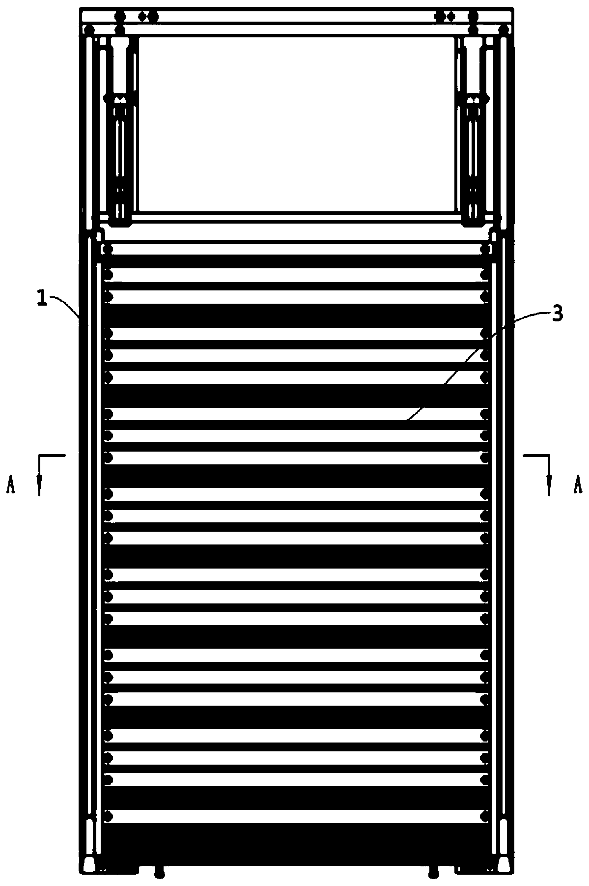 Vehicle ramp device and automobile