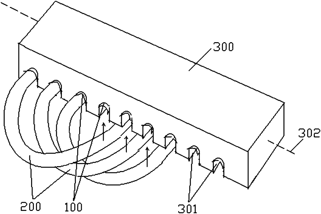 Long-stator winding grounding sleeve