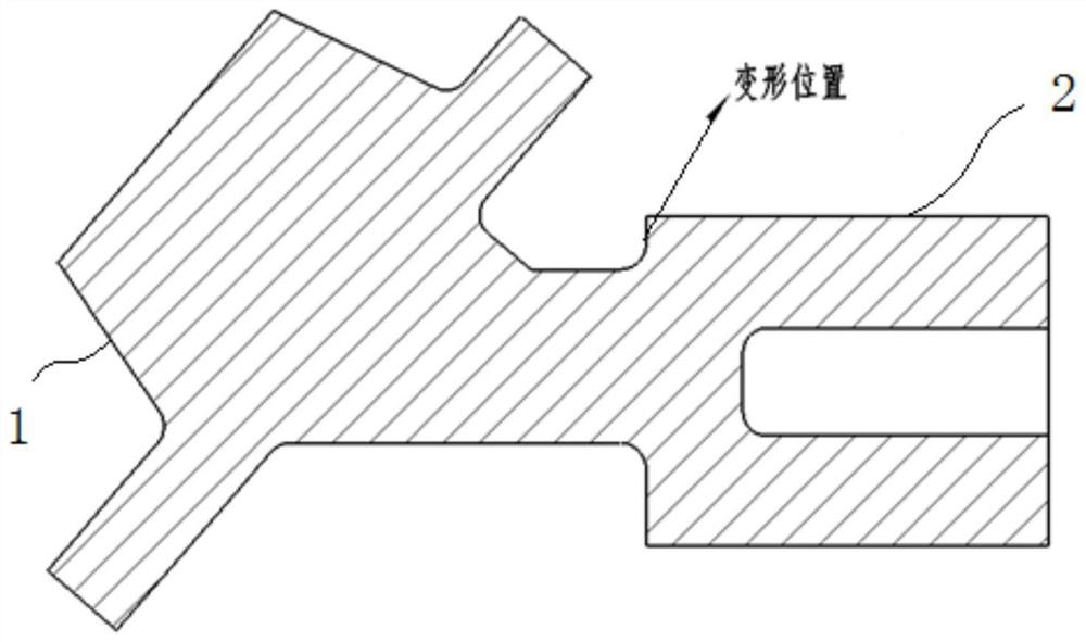 Method for correcting deformation of welding part of nozzle casting