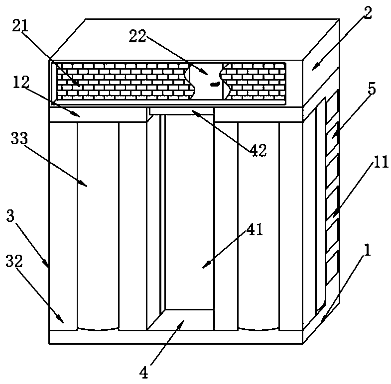 Intelligent hidden type combined furniture