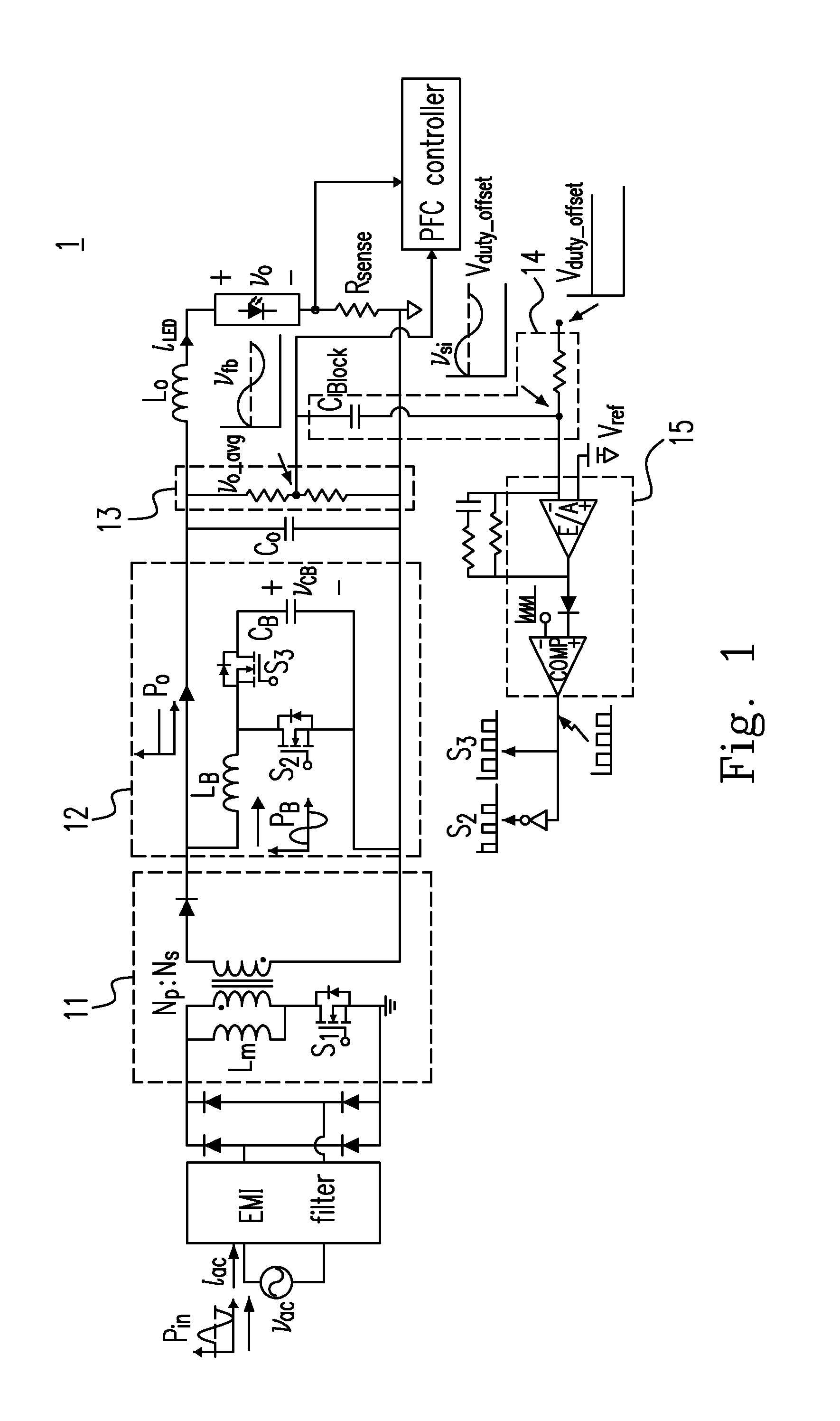 Electrolytic capacitor-less ac/dc converter and controlling method thereof