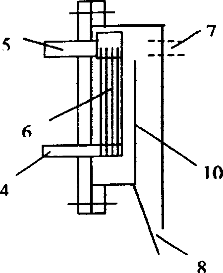 Sewage treating plant with double-area gravity-elution membrane bioreactor