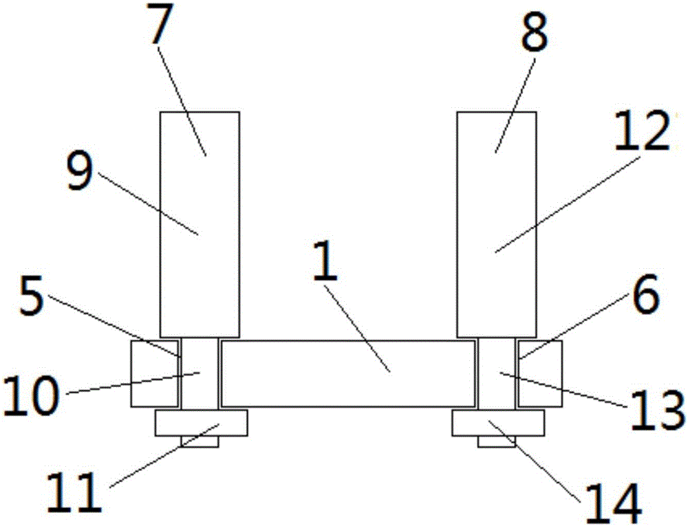 Oblique plate oblique angle measuring device