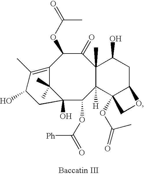 Semi-synthesis of a protected baccatin III compound