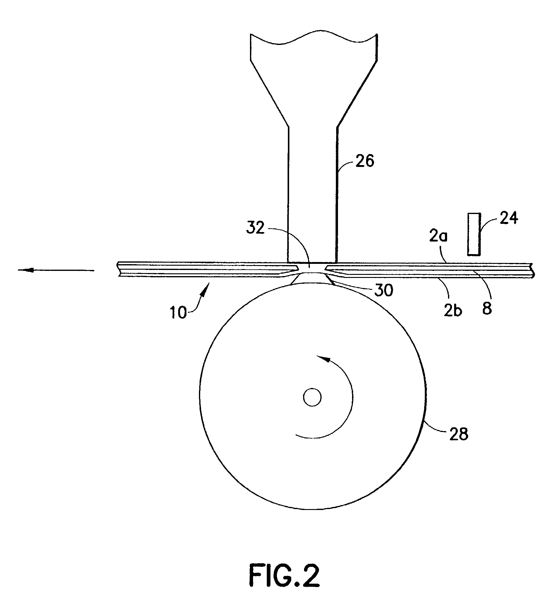 Ultrasonic apparatus with non-rotating horn and rotating anvil for welding plastic parts