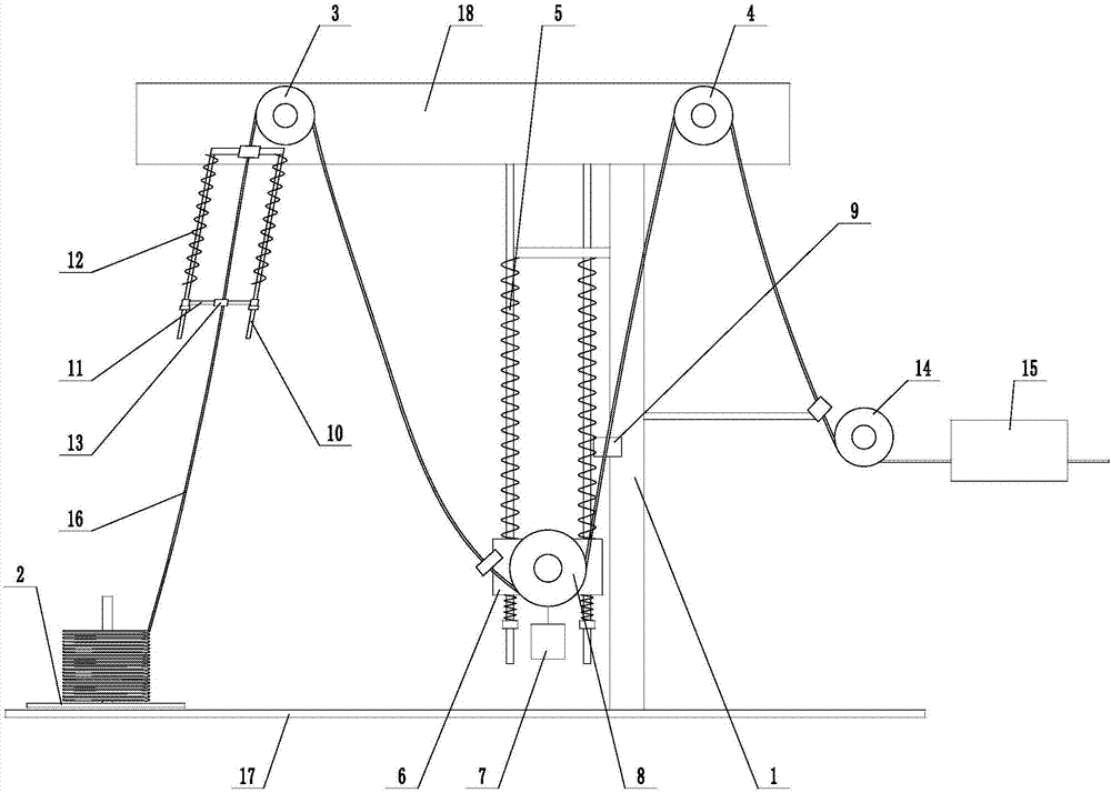 Flat waste wire recycling and drawing process and wire-drawing pay-off mechanism