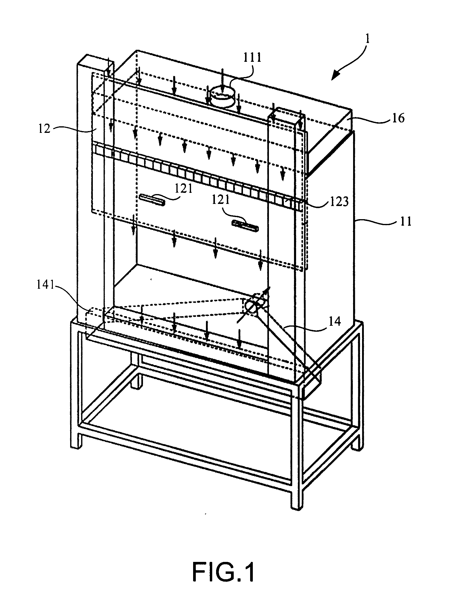 Air curtain-isolated biosafety cabinet