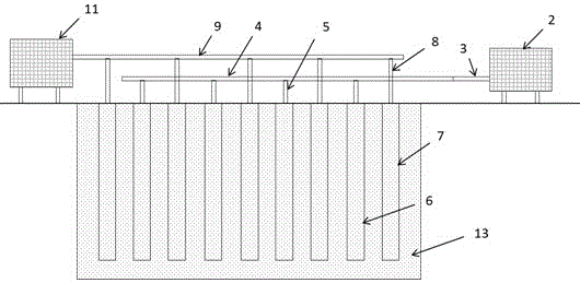 Soil body reinforcement device and reinforcement method for pipe jacking construction in sand soil foundation