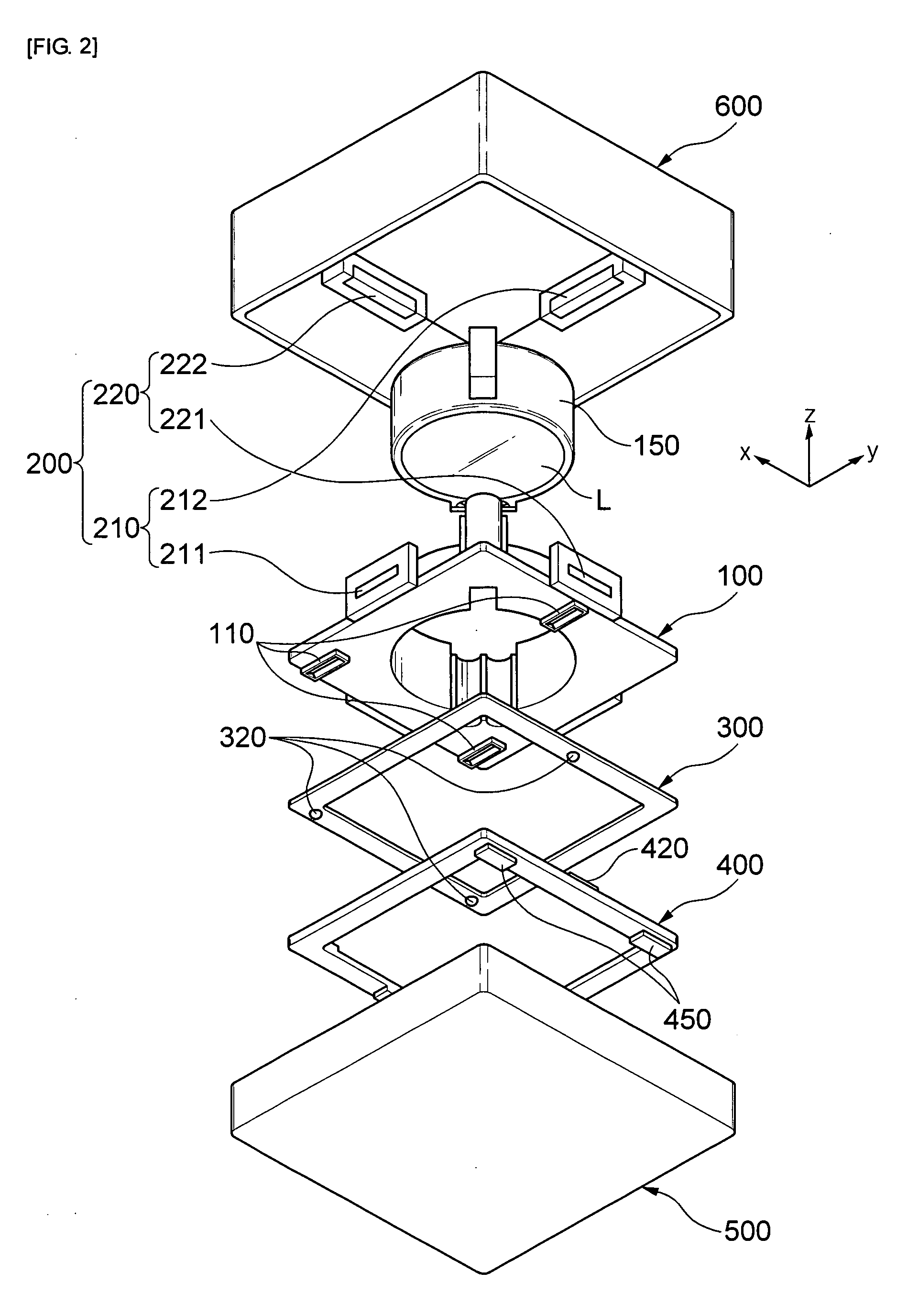 Image stabilizing apparatus for camera module