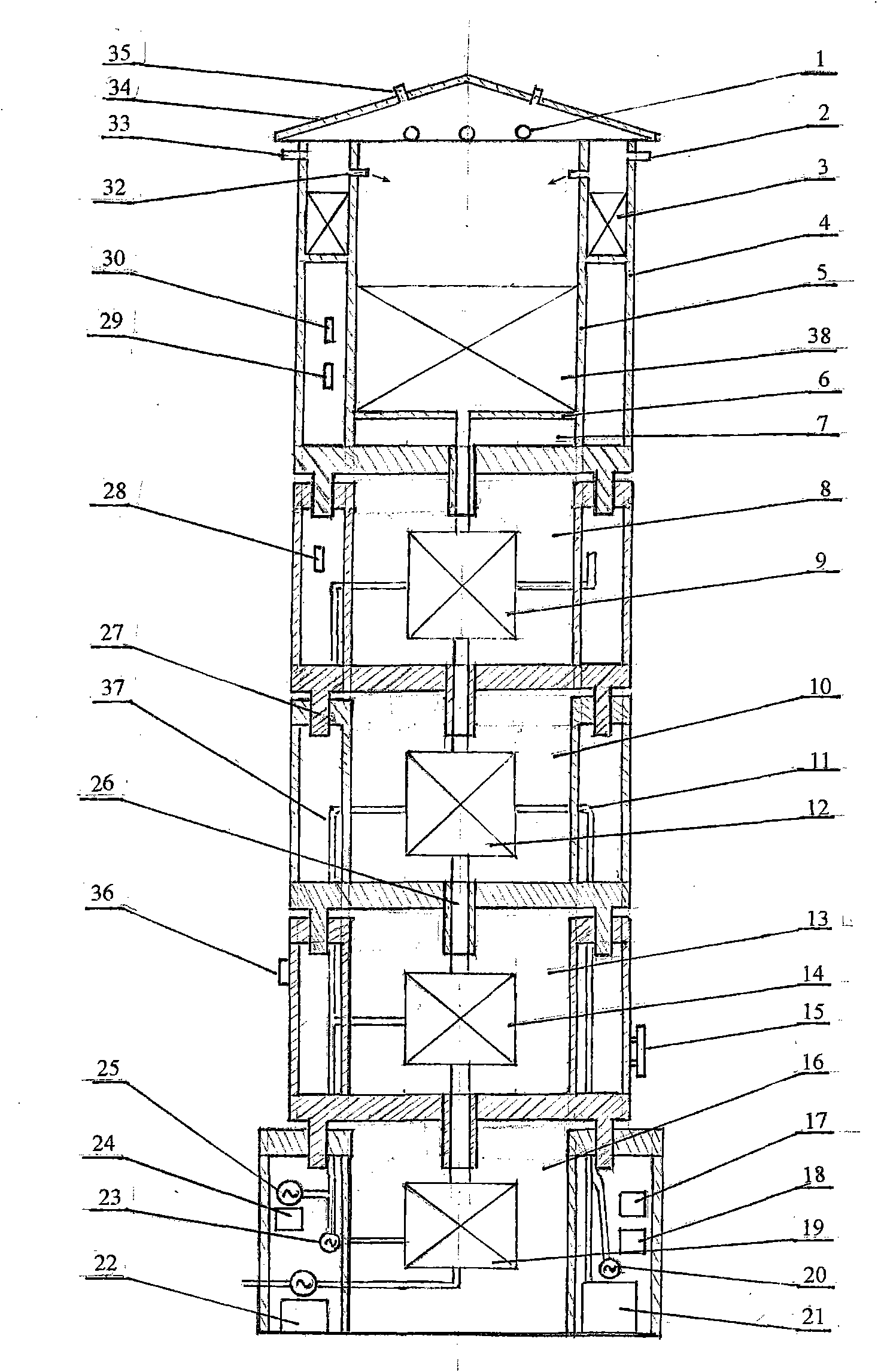 Device for filtering various water sources into direct drinking water